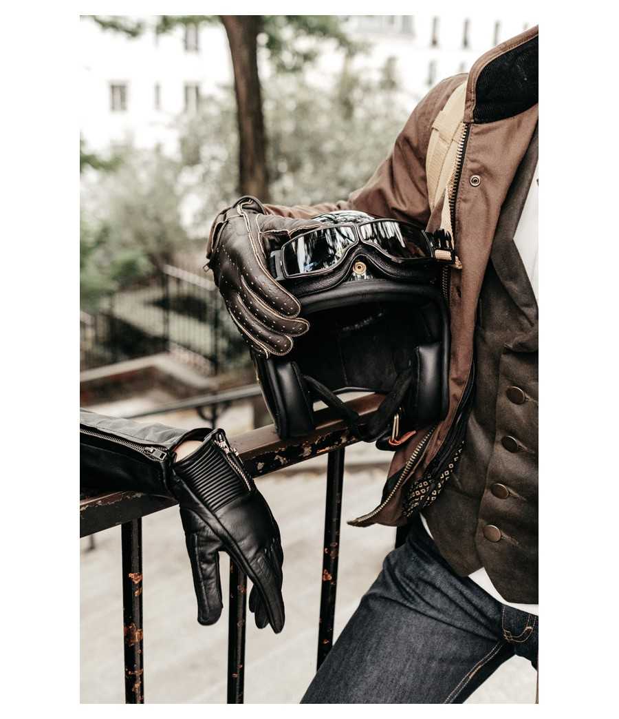 Conduire Les Moutons Gants Cuir Homme Moto Chauffeur Bud Mode Vintage