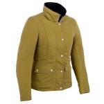 blouson moto femme en coton huilé