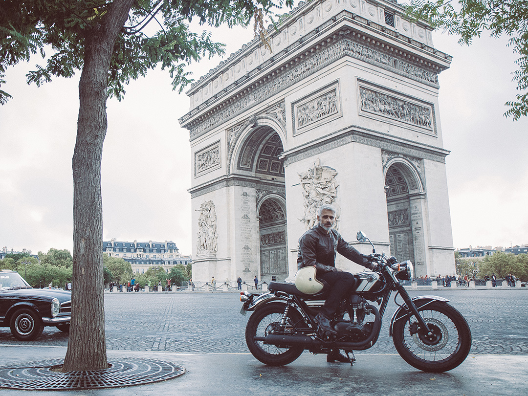 Blouson moto en cuir d'Italie - Le Saint Germain